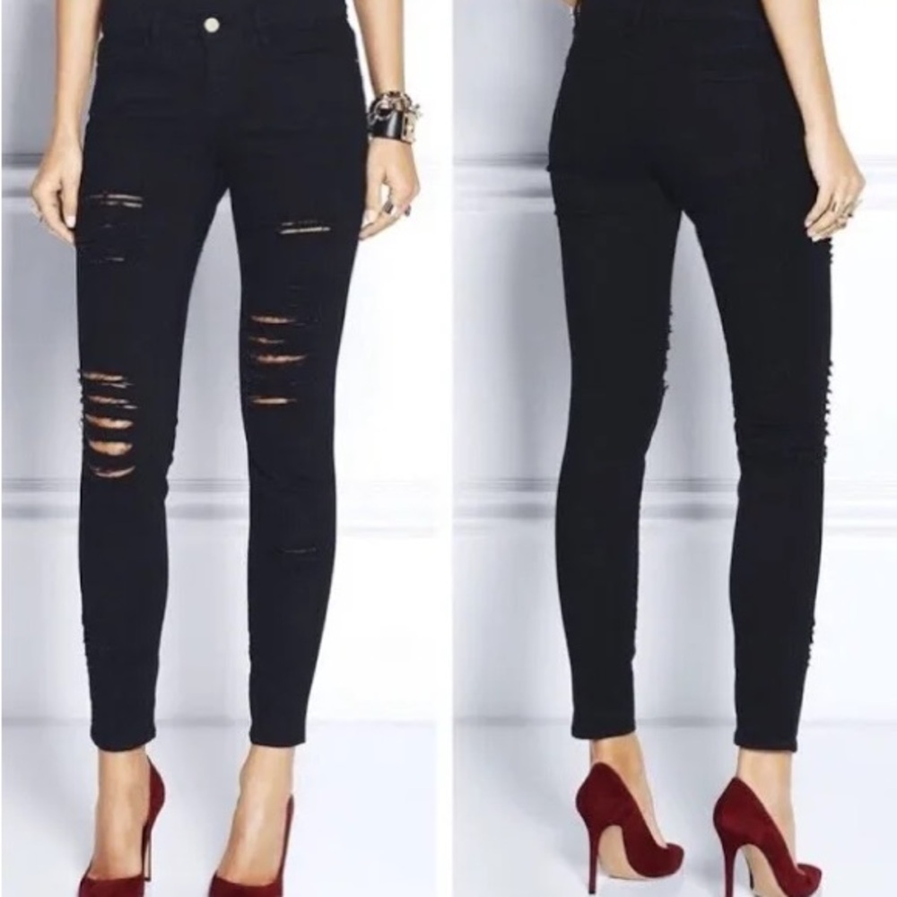 FRAME Le Skinny De Jean Film Noir Size 24